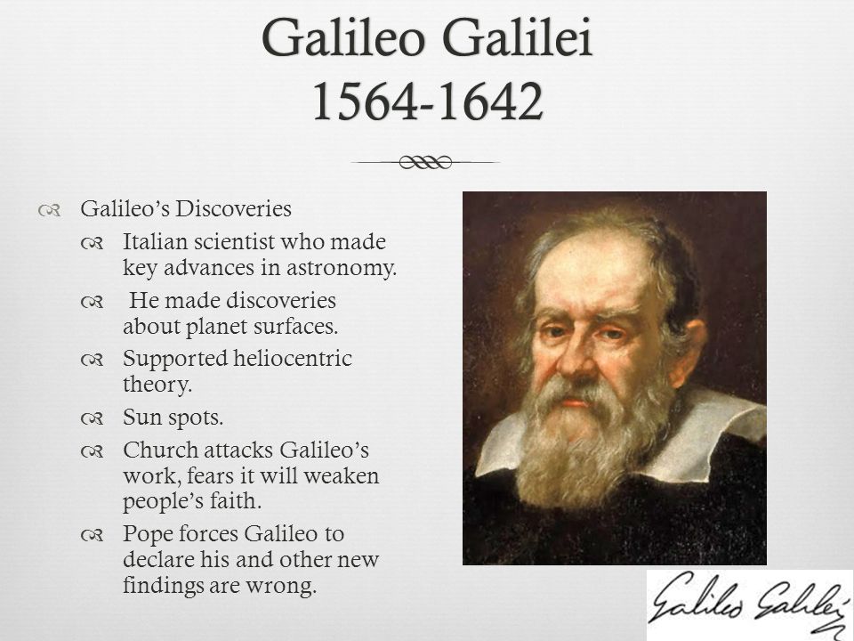 10 Major Accomplishments of Galileo Galilei